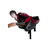 Gartenstecker 3D Harry Potter auf Besen H:37 cm - Blumenstecker Zauberer, moderner Deko Stil, Gartendeko, Dekofigur für den Garten