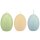 Eikerzen Ostern H:6 cm (30er Set) im Tray pastellfarben - Kerze Ei, Osterkerze, Eier Kerzen, Osterdeko, Deko Frühling Frühjahr, Eierkerze