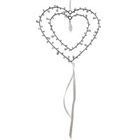 Drahtherz / Perlenherz "Herz im Herz"...