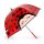 Legami Kinder Regenschirm MARIENKÄFER - Kinderregenschirm Ladybug, Schirm für Kinder transparent