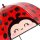 Legami Kinder Regenschirm MARIENKÄFER - Kinderregenschirm Ladybug, Schirm für Kinder transparent