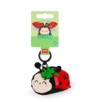 Legami Schlüsselanhänger mit Super Soft Plüschtier MARIENKÄFER - Kuscheltier super weich und flauschig, Schlüssel Anhänger Ladybug, Schlüsselbund