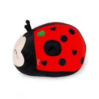 Legami Super Soft Kissen MARIENKÄFER - Plüschkissen Ladybug, Plüschtier, Kissen super weich und flauschig