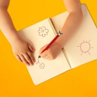 Legami Zweifarbiger Kugelschreiber Click&Clack MARIENKÄFER - Stift Büro & Schule Ladybug, Schreiber