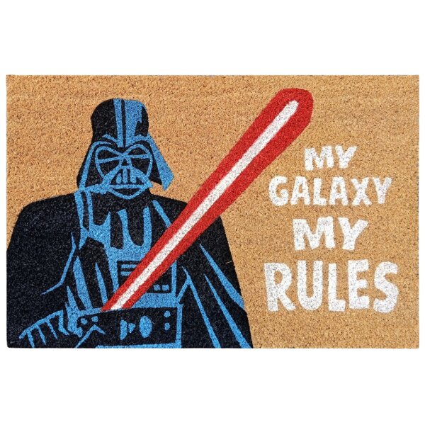Disney Kokos Fussmatte Star Wars Darth Vader "My Galaxy, my rules" 40x60 cm, innen & außen - Haustür-Matte, Türmatte, Schmutzfangmatte