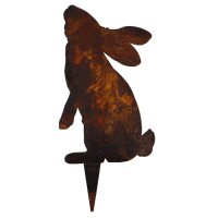 Gartenstecker Niedlicher Hase streckend 26x11,5 cm im...