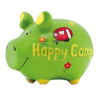 KCG Sparschwein Happy Camper aus Keramik - Spardose...