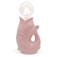 Lucia LED Tischleuchte Fisch, rosa H:17 cm mit...