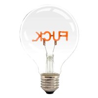 Lucia Tischleuchte mit LED-Lampe "FUCK." in pink und Betonoptiksockel H:18 cm, batteriebetrieben - Tischlampe, Lampe, Moderner Deko Stil, ausgefallene Tischdeko, Geschenkidee