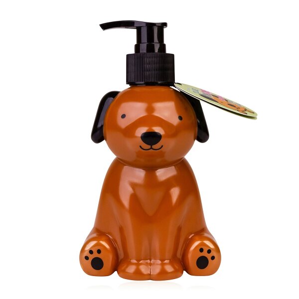 Seifenspender Kleiner Hund - Flüssigseife im Pumpspender, Duft Green Apple, Seife für Hundefreunde, Handseife, Ostergeschenk, Wichtelgeschenk