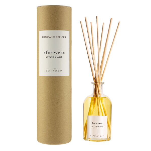 Raumduft Diffuser = forever = Citrus & Shades 100 ml  - Lufterfrischer, Duftstäbchen, Raum Duft, Verdunster
