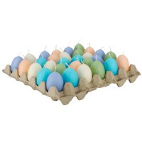Eikerzen Ostern H:6 cm (30er Set) im Tray...