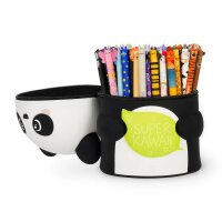 Legami Super Kawaii Stiftehalter PANDA aus Silikon - Tischstiftehalter, Halter für Stifte, Utensilien, Deko für Schreibtisch, Büro