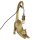 Tischleuchte Lampe Katze 50x33 cm antik gold Shabby Chic Look - Leuchte, Tischlampe, Moderner Deko Stil, Tierleuchte