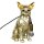 Tischleuchte Lampe Hund Chihuahua 28x12 cm antik gold Shabby Chic Look - Leuchte, Tischlampe, Moderner Deko Stil, Tierleuchte