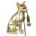 Tischleuchte Lampe Hund Chihuahua 28x12 cm antik gold Shabby Chic Look - Leuchte, Tischlampe, Moderner Deko Stil, Tierleuchte