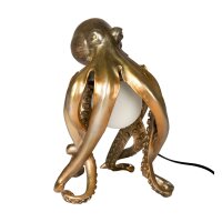 Tischleuchte Lampe Octopus 54 x 23.5 x 33 cm antik gold...