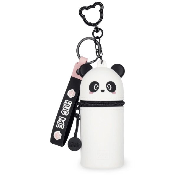 Legami Münztasche mit Schlüsselanhänger Mini Kawaii PANDA - Schlüssel Anhänger mit Aufbewahrungsbox, Schlüsselbund