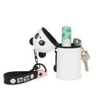 Legami Münztasche mit Schlüsselanhänger Mini Kawaii PANDA - Schlüssel Anhänger mit Aufbewahrungsbox, Schlüsselbund