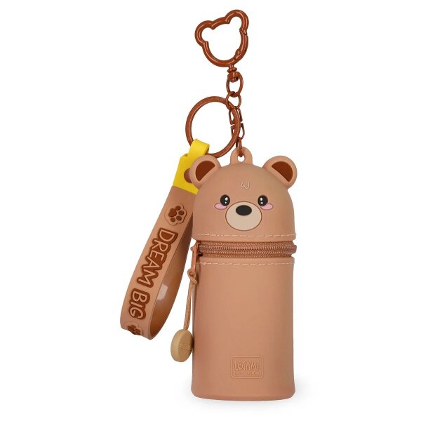 Legami Münztasche mit Schlüsselanhänger Mini Kawaii TEDDY BÄR - Schlüssel Anhänger mit Aufbewahrungsbox, Schlüsselbund
