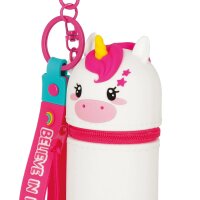 Legami Münztasche mit Schlüsselanhänger Mini Kawaii EINHORN - Schlüssel Anhänger mit Aufbewahrungsbox, Schlüsselbund