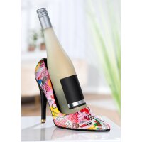 Flaschenhalter High Heels Damenschuh bunt glänzend -...
