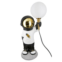 LED Tischleuchte Astronaut "Apollo" Mondlandung H:46,5 cm - Tischlampe Weltall, Lampe, Moderner Deko Stil , Geschenkidee
