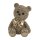 Dekofigur Teddy Bär 10x8x13 cm aus glitzergold glänzenden Strass Steinen - Deko Teddybär Skulptur in gold, originelle Geschenkidee