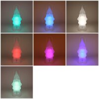 Solar LED Laterne Gartenzwerg weiß H:51 cm mit...