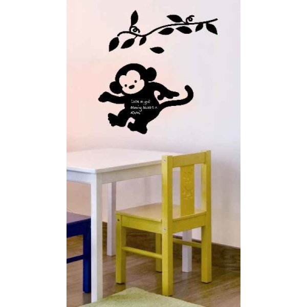 Kreidetafel-Folie "Affe" Tolle Deko Idee fürs Kinderzimmer, 6,95