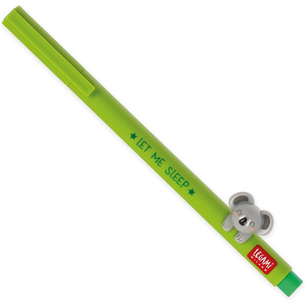 Legami Gelstift Lovely Friends KOALA - Gel Pen mit abnehmbarer Tier Deko, Stift , Schreibstift, Gelschreiber Bär
