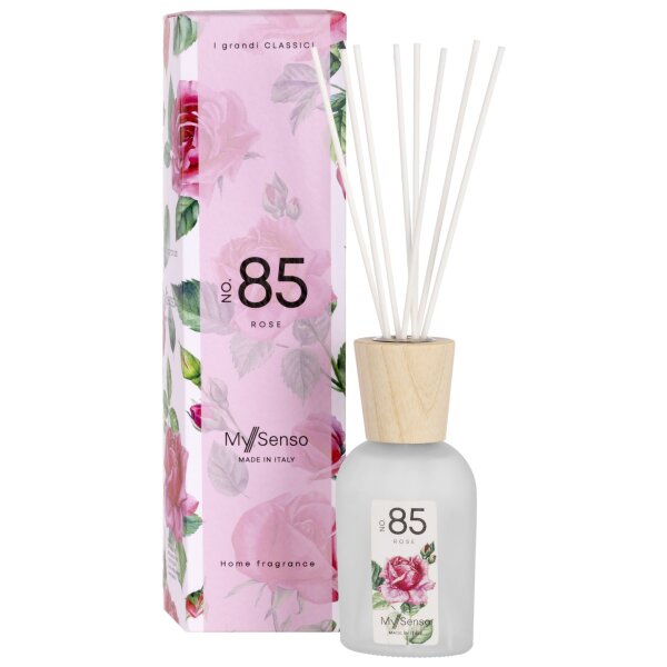 Raumduft Diffuser My Senso N°85 Rose 240 ml  - I Grandi Classici - Lufterfrischer, Duftstäbchen, Raum Duft, Verdunster