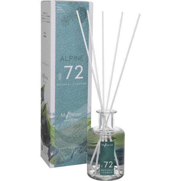 Raumduft Diffuser My Senso N°72 Natural Flowers 200 ml  - Alpine Diffusor - Lufterfrischer, Duftstäbchen, Raum Duft, Verdunster