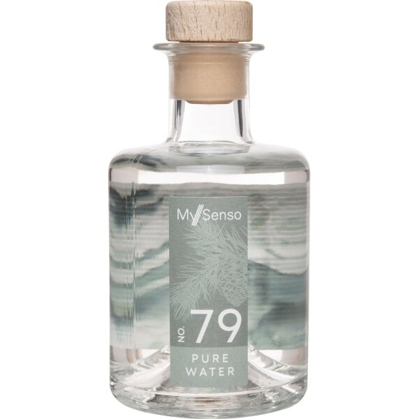 Refill Nachfüllflasche Diffuser My Senso N°79 Pure Water 200 ml  - Alpine Diffusor - Raumduft, Lufterfrischer, Duftstäbchen, Raum Duft, Verdunster