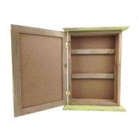 Schlüsselkasten aus Holz, grün