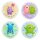 Kühlpad Mutmacher (4er Set ) D:10 cm - Kühlpack, Kühlakku, Kühlung bei Verletzung, Tröster, Party, Eiswürfel