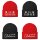 Mütze Team Glühwein (4er Set) schwarz,rot - Wintermütze Unisex, Apres-Ski, Weihnachtsmarkt Beanie, Weihnachtsfeier, Wichtelgeschenk, Winter Strickmütze