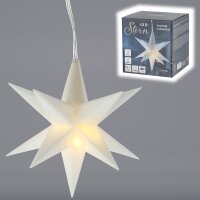 LED Stern mit 12 Zacken 3D weiß D:10 cm zum...