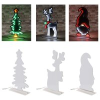 LED Leuchte Infinity Weihnachten H:55 cm - Rentier,...