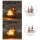LED Glaskugel Weihnachtskugel X-MAS (2er Set) mit Stern, Weihnachtsmann und Schneemann D:12 cm zum Stellen - Adventsdeko, Santa, Weihnachtsdekoration, Weihnachten, Advent