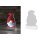 LED Leuchte Infinity Weihnachten H:21 cm (3er Set) - Weihnachtsbaum, Stern, Wichtel - LED Figur Weihnachten, moderner Deko Stil, Weihnachtsbeleuchtung