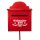Gartenstecker Briefkasten Weihnachtspost Santa H:117 cm, rot aus Metall -  Deko Stecker Weihnachten, Weihnachtsbriefkasten, Gartendeko, Brief, Weihnachtsmann, Weihnachtsdekoration