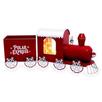 Weihnachtszug Polarexpress XL mit LED Lichterkette 66x27...