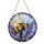 Fensterdeko Buntglas Sonnenfänger Biene mit Blume D:20 cm - Hängedeko, Buntglas Fensterbild, Fensterschmuck, Fenster Bienen Deko, Aufhänger, Gartendeko