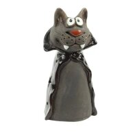 Zaunhocker Vampirkatze H:16 cm aus Keramik - Zaun Deko...