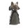 Zaunhocker Vampirkatze H:16 cm aus Keramik - Zaun Deko Garten Vampir Katze, Tierfigur Pfostenhocker Halloween, Zaunfigur, Gartendeko, Zaunstecker
