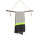Hammam Strandtuch NEON grau-schwarz 180x100 cm - schnell trocknendes Handtuch aus recycelter Baumwolle - Strand Tuch, Badetuch, Strandlaken, Sonnentuch, Urlaub, Meer