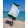 NEON Hammam Strandtuch grau-schwarz 180x100 cm - schnell trocknendes Handtuch aus recycelter Baumwolle - Strand Tuch, Badetuch, Strandlaken, Sonnentuch, Urlaub, Meer