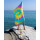 TIE DYE Hammam Strandtuch grün, gelb 180x100 cm - schnell trocknendes Handtuch aus recycelter Baumwolle - Strand Tuch, Badetuch, Strandlaken, Sonnentuch, Urlaub, Meer