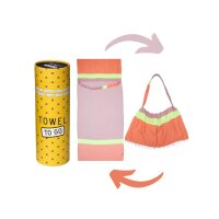 2-in-1 Hammam Strandtuch & Strandtasche NEON...